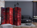 Rumdeler - Rød beton, 5-delt - 225x172 cm
