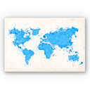 Tableau Forex - Aquarelle carte du monde
