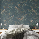Fototapeta egzotyczne ptaki w lesie - Bloomery Decor