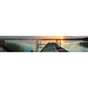Fototapet Sunset at the Lake - Panorama - 48x260 cm