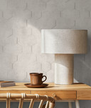 Non-woven tapet med 3D honeycomb mønster beige tekstureret 