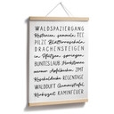Poster Herbstliche Worte - Typografie
