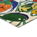 Glasbillede - Frugt og grøntsager på køkkenbordet - Inspireret af Matisse - Zamart