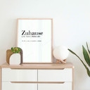 Poster Grammatik - Zuhause
