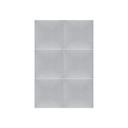 Stoffen Wandpanelen Mollis lichtgrijs 30x30 cm