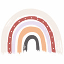 Muursticker 5-kleurige Regenboog