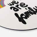 Vægcirkel Treechild - We are Family – print på aluminium (Alu-Dibond)