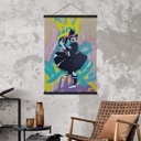 Affiche textile Ballerine avec Graffiti de Football - Habib