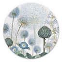 Tableau sur alu-Dibond rond Sir Edward - Pré sauvage bleu