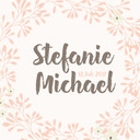 Tableau en toile Couronne de fleurs + Texte personnalisé