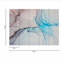 Fototapeta z wzorem MarbleBlue w kolorze szaroniebieskim - włóknina Designwalls 2 - 2,55 x 3,5 m