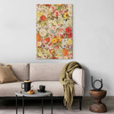 Leinwandbild Farbenfrohe Blumencollage - Frida Floral Studio