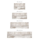 Zelfklevende Keukenachterwand Bos bij het meer in mist in beige - Ms Tiff