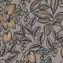 Architects Paper Floral Impression - Papier peint intissé fleuris, gris