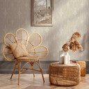 Papier peint géométrique beige argent - papier peint intissé avec motif à lignes modernes - vinyle e