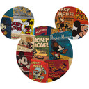 Selvklæbende non-woven tapet - Mickey Head Billboard - 125 x 125 cm