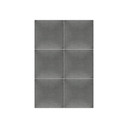 Stoffen Wandpanelen Mollis grijs 30x30 cm