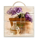 Obraz drewniany atmosfera spa - 40x41,5 cm
