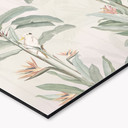 Stænkplade til køkken Tropisk skov med kakaduer - Bloomery Decor