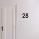 MDF - Drewniane numery - Nowoczesny numer domu