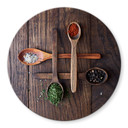 Tableau sur verre Aleksandrova - Epices diverses - Rond