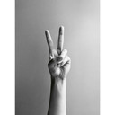 Fototapeta Victory Hand - Znak pokoju i zwycięstwa - Bühler