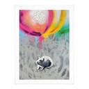 Poster Rat Street Art Ballons Freedom - Habib