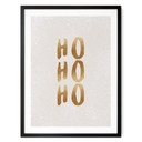Poster Weihnachten - Ho Ho Ho in Gold - Orara Studio
