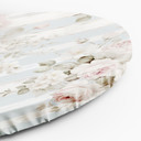 Rundt lærredsbillede shabby chic blomster