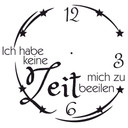 Sticker mural - Horloge Je n'ai pas le temps