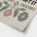 Poster I may be wrong met Bloemen Borduurpatroon - Magnusson