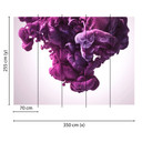 non-woven tapet AbstractArt fototapet Designwalls i lilla og hvid 