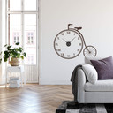 Sticker mural - Horloge rétro vélo