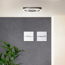 Deckenleuchte Leopold, braun, 5,5 x 39 cm, Holz Moderne LED-Deckenleuchte, dimmbar