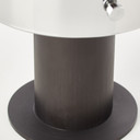 Tischleuchte Benett, braun, 26 x 15 cm, Glas Tischlampe