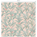 Botanisk tapet med mønster Urban Jungle tropiske blade pink - Bloomery Decor