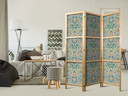 Japanischer Paravent, Raumteiler freistehend, Trennwand - Rich Pattern in Victorian Style