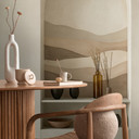 COSMOPOLITAN 3D buet niche tapet creme beige brun - moderne ikke-vævet tapet