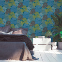 Architects Paper Floral Impression - Papier peint intissé de forêt, bleu
