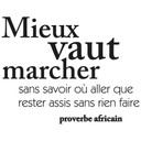 Muursticker Mieux vaut marcher