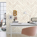 murstenstapet, tapet med steneffekt Factory V hvid