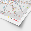 Plakat BVG Berlin - Mapa sieci Berlin