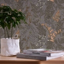 Architects Paper Floral Impression - Papier peint intissé fleuris, gris
