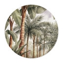 Poster Foresta Tropicale di Palme - Pictufy Studio - Rotondo