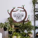 Muursticker Nieuwsgierige Koala