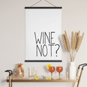 Obraz tkaniny Wino Nie