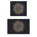 Elegancka fototapeta mandala w czerni i złocie - Bloomery Decor