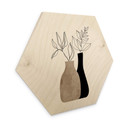 Hexagone - Bois Kubistika - Plante minimaliste