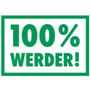 Wandtattoo Werder Bremen 100 Prozent