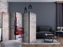 Skærm til rumdeling - Verdenskort - Mit London... , 5-delt - 225x172 cm